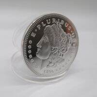 เหรียญสหรัฐ1896อนุสาวรีย์เทพีเสรีภาพ E Pluribus Unum Silver จำลองของที่ระลึกที่สะสมได้ S