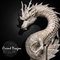 Resin Model National Day Dragon Half Body Resin Model (12CM) Colorless A-19719