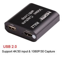 【2023】 CarbonCOPY 1080P 4K HDMI อุปกรณ์จับภาพวิดีโอ HDMI ไปยัง USB 2.0การ์ดบันทึกวิดีโอดองเกิลบันทึกเกมถ่ายทอดสดการสตรีมมิ่ง