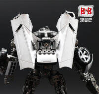 สีดำ Mamba LS08 Ls-08 Transformation ของเล่น Action Figure Double Fine ฟิล์มเคลือบเปลี่ยนกีฬารถ Robot