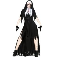 Halloween costumes for women S-XXXL European and American Halloween Zombie Nun Costume Cosplay Playing Zombie Vampire Demon Costume New High Quality Nun Suit