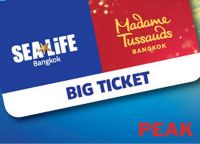 E-Ticket ซีไลฟ์ แบงคอก + มาดามทุสโซ กรุงเทพ ( PEAK) - ใช้ได้เฉพาะวันที่ระบุเท่านั้น