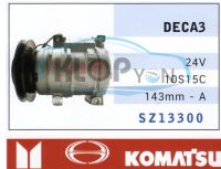 SZ13300 (คอมแอร์ Moteo) Hino Deca3 24V. 10S15C 143mm.-A