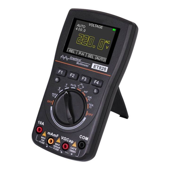 ET828 2 in 1 LED Oscilloscope Multimeter Handheld Color Screen Scope