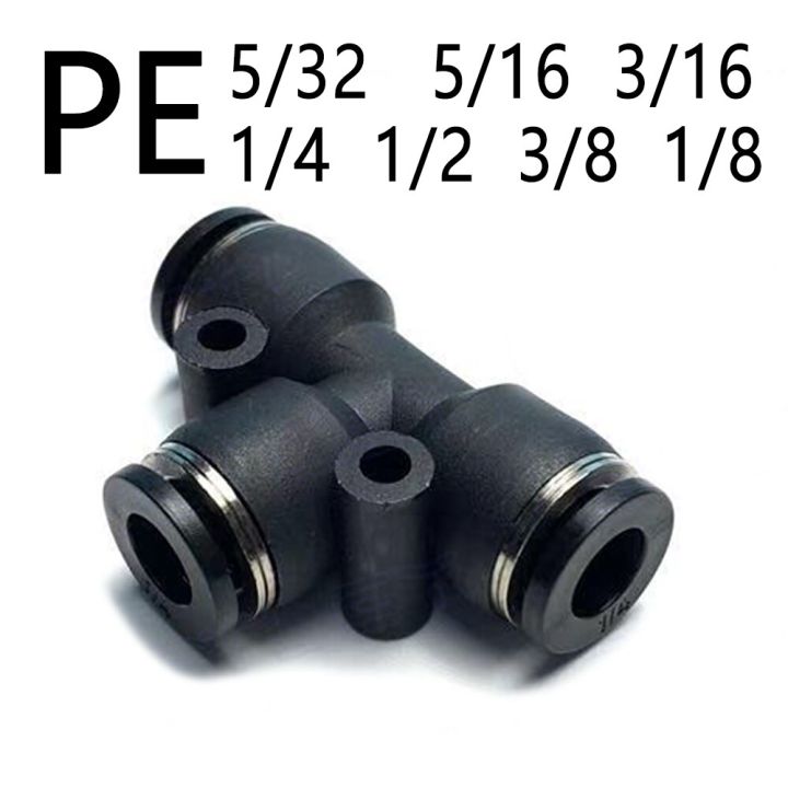 pe-pet-pneumatic-quick-connector-pu-air-pipe-5-32-1-4-5-16-3-8-1-2-inch-pu-air-pipe-connector-right-angle-tee-3-way-connector-pipe-fittings-accessorie