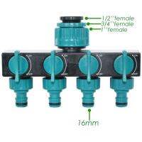 Kesla 1/239;39; 3/439;39;39; 139;39; ตัวแยกแบบแตะน้ำ4ทางสวน4ทางอะแดปเตอร์ท่อรดน้ำปิดตัวแปลงวาล์วสำหรับเรือนกระจก