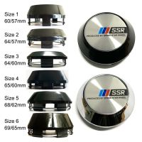 Style car 4pcs 60/64/65/68/69mm SSR Car Wheel Hub Caps Cover Center Cap Automoter Rim Chrome Logo Black Chrome Cap for SSR Wheel Rim