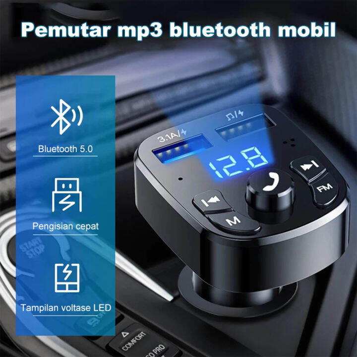 charger mobil Bluetooth usb Bluetooth receiver Car Charger Mobil 2 Port USB Modulation MP3