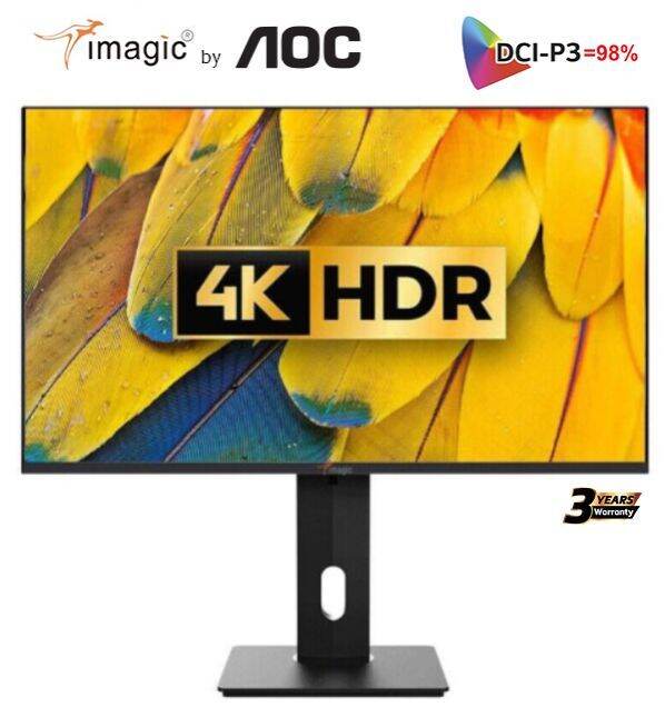 AOC / iMAGIC 27" 4k Pro/Art Monitor UHD 3840x2160 169 IPSADS 60Hz