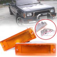 ไฟเลี้ยวกันชน ไฟหรี่กันชน ไฟกันชน รุ่น มิตซูบิชิ ไซโคลน MITSUBISHI CYCLONE L200 ปี 1986 - 1996 สีส้ม 1 คู่ ซ้าย + ขวา รวมชุดสายไฟ