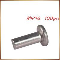 【CW】 Rivet 100pcs M4 Rivets M4x16 m4X16 Aluminum Knock Flat rivets