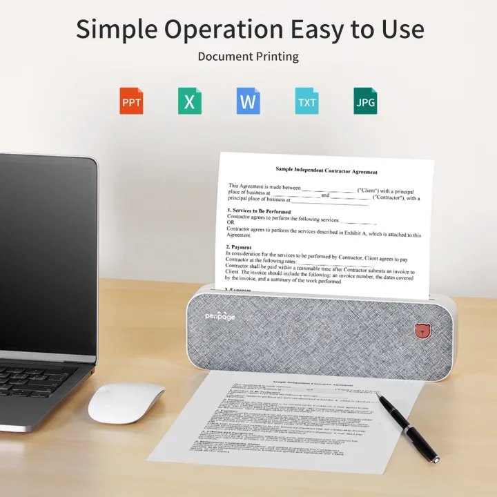 เครื่องพิมพ์กระดาษ-a4โดยตรงตัวถ่ายเทความร้อนไร้สายเครื่องพิมพ์ขนาดเล็กรองรับ-a4-2-3-4-ความกว้างของกระดาษ