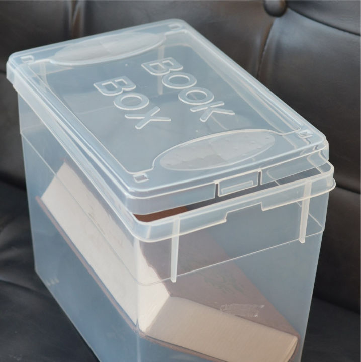 กล่องใส่หนังสือ-กล่องหนังสือ-กล่อง-dvd-cd-กล่องเก็บของอเนกประสงค์-ฝาคลิปล็อค-uni-ware-รุ่น-4635