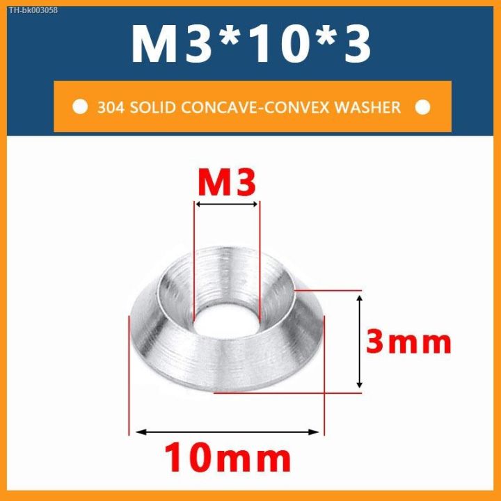 5-2-pcs-304-stainless-steel-solid-concave-convex-decorative-washer-m3-m4-m5-m6-m8-m10-flat-conical-fisheye-washer