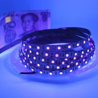 【☄New Arrival☄】 xiaopingyyou123 แถบไฟ Led เทปยืดหยุ่น5050 Smd 60Leds/M 395-405NM เทปไดโอด Led รังสีอัลตราไวโอเลตสีม่วงสำหรับหลอดไฟยูวีเรืองแสง Dj