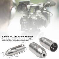 อะแดปเตอร์เสียง3.5ตัวเมียเป็น Xlr ตัวผู้อะแดปเตอร์ Sa535ตัวแปลงเชื่อมต่อเครื่องขยายเสียงโลหะผสมสังกะสี