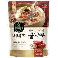 ?Import Item?​ 비비고 죽 โจ๊กสำเร็จรูป​ CJ​ Bibigo Korean traditional porridge​ 420gโจ๊กเนื้อและหมึก