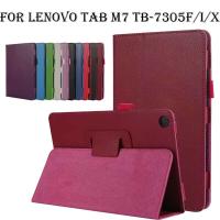 （A LOVABLE）สำหรับแท็บ Lenovo M7 TB-7305F/I/X 7 /Lenovo M7 7306F Casing Tablet หนัง PU พลิกฝาครอบป้องกัน