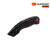 PUMPKIN PRO มีดคัตเตอร์ รุ่น Heavy Cutz Utility Knife 12124 ใบมีด 5 ใบ คัตเตอร์ คัตเตอร์ดำ ใบมีด เลเซอร์ BLACKTOOLS  Tools Tech