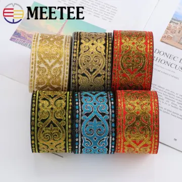 Embroidery Jacquard Ribbon Ethnic Lace Webbing Trim Costume Curtain  Accessory