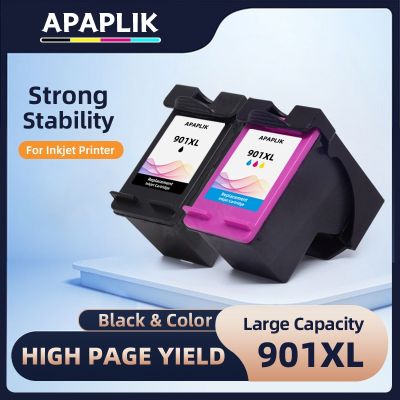 APAPLIK 901XL Cartridge Compatible For HP 901 XL For HP901 Ink Cartridge Officejet 4500 J4500 J4540 J4550 J4580 J4680 Printer