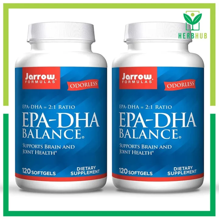 Herb Hub Jarrow Formulas EPADHA Balance, 120 Softgels Supports Brain