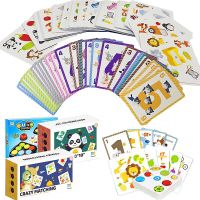 Children Number Sense Training Montessori Toys Animal Shape Matching Card Board Games Set Arithmetic Learning Educational Toys Flash Cards Flash Cards