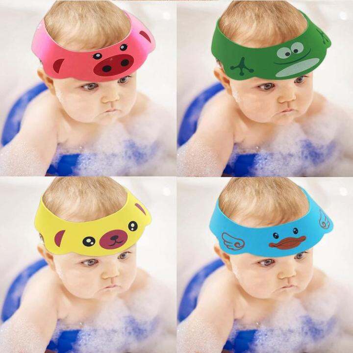 baby-bath-head-protector-cute-adjustable-baby-head-washing-guard-eye-protection-hat-safety-visor-cap-hat-for-toddler-children-infant-pretty