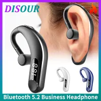 DISOUR Bluetooth 5.2 Business Wireless Headphone 180°Rotating Long Standby LED Display With Mic Earphone Noise Cancelling Music Sport Headset For Car All Smartphons