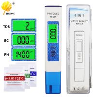 PH Test Pen Four-in-one High-sensitivity Probe TDS/TEMP Pen Household EC One-point Calibration Water Quality Testing Meter Inspection Tools