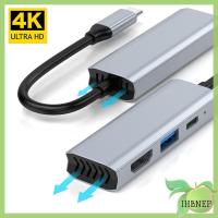 IHBNEP คอมพิวเตอร์ PD ชาร์จขยาย Conventer ประเภท C ถึง4K ตัวแยก HDMI USB C ฮับแท่นวางมือถือ