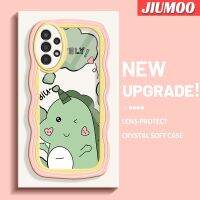 JIUMOO เคสปลอกสำหรับ Samsung Galaxy A13 5G เคส A04s ลายการ์ตูนสัตว์ประหลาดตัวเล็กๆลายคลื่นนุ่มแบบดั้งเดิมเคสโทรศัพท์คลุมทั้งหมดเลนส์กล้องเคสฝาหลังกรอบเคสนิ่ม