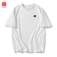 พร้อมส่ง Champion เสื้อยืด เสื้อครอป ฝ้าย เสื้อยืดสีพื้น