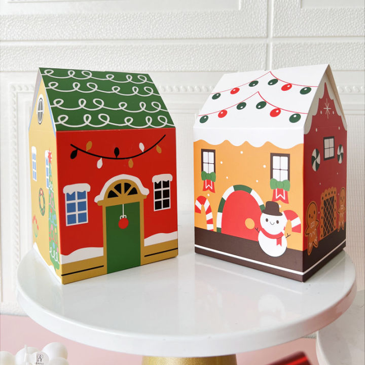 p5u7-10ชิ้นบ้านลูกกวาดกล่องบ้านหลังเล็กๆกล่องบรรจุภัณฑ์คริสต์มาสกล่อง-apple-กล่องของขวัญขนาดเล็กกล่องของขวัญกล่องของขวัญสร้างสรรค์