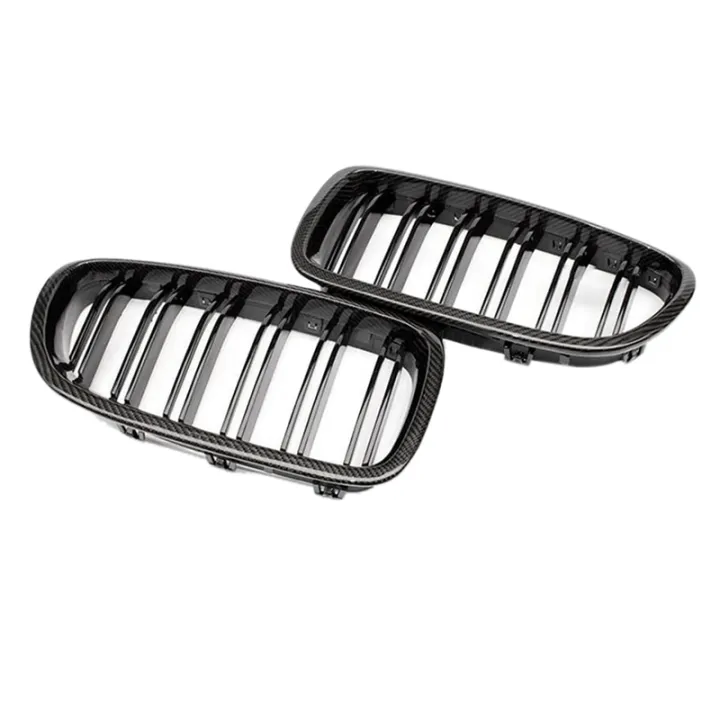 car-carbon-fiber-glossy-double-slats-front-kidney-grille-grill-for-bmw-5-series-f10-f11-m5-2010-2016