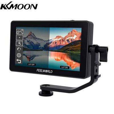 KKmoon FEELWORLD F6 PLUS 6นิ้วกล้องชุด3D LUT Video Assist Sunshade แขนเอียงสนับสนุน4K HD Input &amp; Output 1920*1080พิกเซล HD IPS Touchscreen