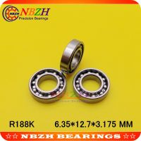 【☑Fast Delivery☑】 zhengquan0603669 คุณภาพสูง1/4 "X 1/2" X 1/8 "นิ้ว6.35*12.7*3.175มม. R188เมตริกเปิดขนาดเล็กแบริ่งลูกร่องลึก R188k Sus440 Sr188