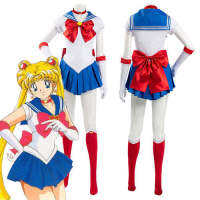 Anime Sailor Moon Cosplay Costume Tsukino Usagi Uniform Dress Outfits Cosplay For Women Kids Halloween Carnivl Party Girl