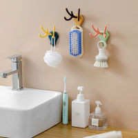 Stylish Antler Hooks For The Home Novelty Animal Wall Hooks Punch-free Bathroom Hooks Cute Antler Wall Hooks Adorable Bathroom Hangers