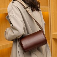 【CC】 Leather Crossbody Cylinder Female Small Ladies Purse Handbag Shopper