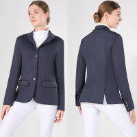 Western 4 Way Stretch Women Comition Equestrian Jacket High Performance Horse Rider Show Jacket ขี่ม้าเสื้อผ้า ~