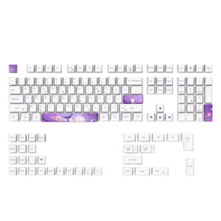 เชอร์รี่ความสูงข้อความเหมือนกับสำหรับ108-key-5-side-ย้อมระเหิด-pbt-วิศวกรรมแป้นพิมพ์ปุ่มกดเหมาะสำหรับ61-64-84-87-96-98ปุ่มกด