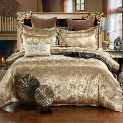 Luxury Jacquard Bedding Set King Size Duvet Cover Bed Linen Queen Comforter Bed Gold Quilt Cover High Quality For s