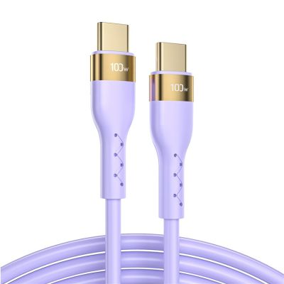 JOYROOM JR-N18 1.2m / 2m สายชาร์จ Liquid silicone Type-c to Type-c Charger Cable 100W Fast Charging