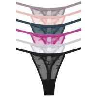 Women Mesh Thong Transparent Women Panties Underwear Seamless Solid G-String Female Underpants Intimates Lingerie