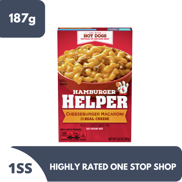 Hamburger Helper Cheeseburger Macaroni made with Real Cheese 187g