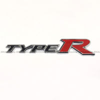 TYPE R ป้ายโลโก้ สติ๊กเกอร์ 3D ติดรถ ประดับรถยนต์ สำหรับรถยนต์ แต่งซิ่ง V.1 ขนาด 15 x 3 cm.