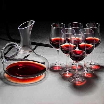 【CW】◑  GIANXI Wine Glasses Set Household Decanter European-style Glass Goblet