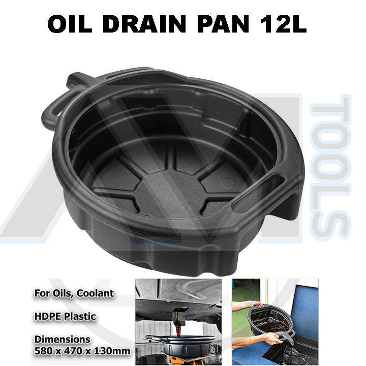 Oil Drain Pan Waste Oil Drain Pan Fluid Drain pan Oil Changer 12L