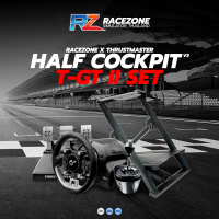 ชุดเซ็ทโครงพร้อมจอยพวงมาลัย Thrustmaster T-GT II + Racezone Half Cockpit V3